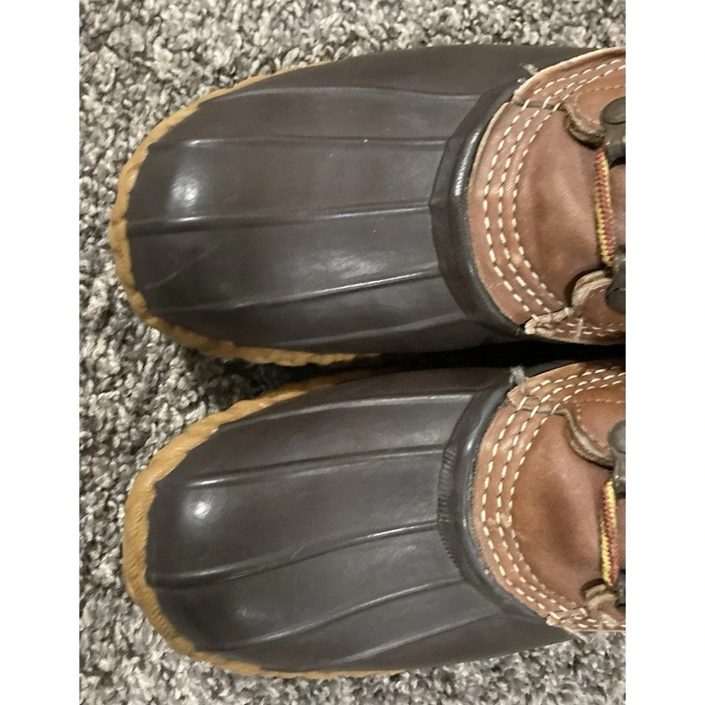 L.L.‎ Bean Maine Hunting Shoe Duck Boots Gore-Tex Thinsulate Brown Leather